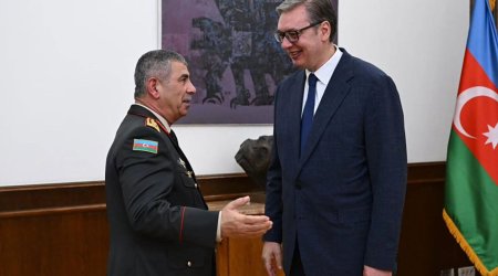 Vuçiç Zakir Həsənovu qəbul edib