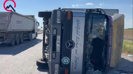 Kürdəmirdə yol qəzası baş verib,xəsarət alanlar var