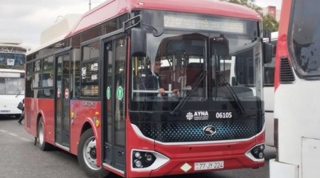 Bakıda daha bir marşrutda bütün avtobuslar yenilənir