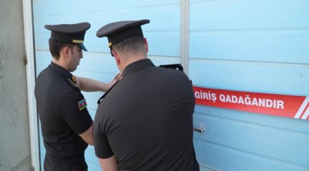 Bakıda yanğın təhlükəli anbarın fəaliyyəti dayandırılıb - Video
