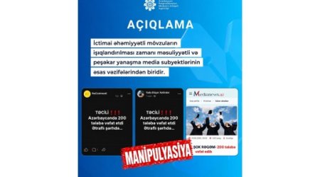 MEDİA: Bəzi saytlar DİM-in statistik məlumatlarını şişirdilmiş başlıqlarla təqdim edib