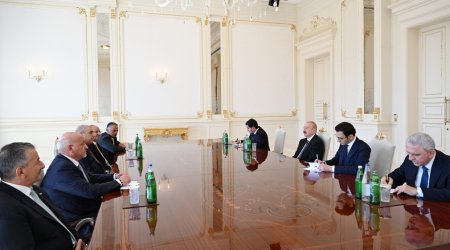 Prezident İordaniyanın Nümayəndələr Palatasının nümayəndə heyətini qəbul edib