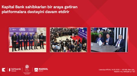 Kapital Bank sahibkarları bir araya gətirən platformalara dəstəyini davam etdirir