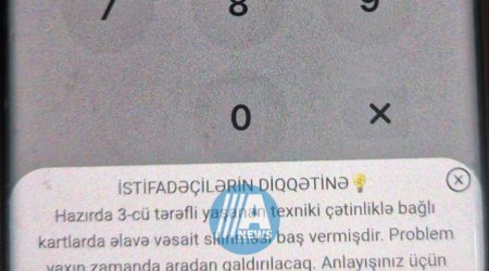 Bəzi banklarda müştərilərin hesablarından pul silinir - texniki problem