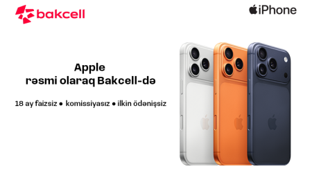 Apple məhsullarını rəsmi olaraq Bakcell Shop-da əldə et!