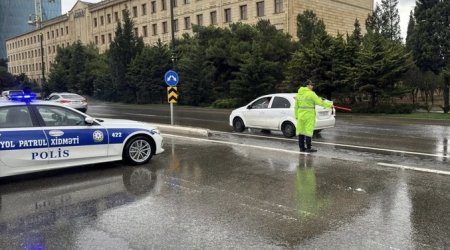 DYP yağışlı hava ilə bağlı sürücülərə müraciət edib