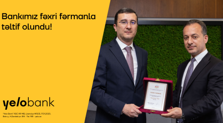 Yelo Bank awarded certificate of honor by National Confederation of Entrepreneurs