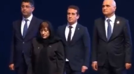 Azərbaycan nümayəndə heyəti Tehranda Əli Xamenei ilə vida mərasimində iştirak edib - video