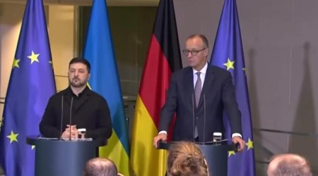 Zelenski Mertslə "Patriot" raketlərinin tədarükünü və cəbhədəki vəziyyəti müzakirə edib