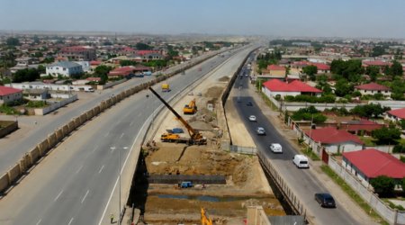 Qaradağda 3 fərqli yol sahəsində yeni avtomobil körpüləri tikilir