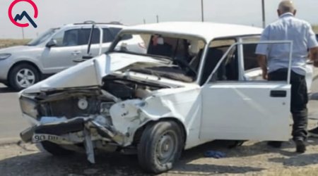 Goranboyda maşınlar toqquşub, xəsarət alanlar var