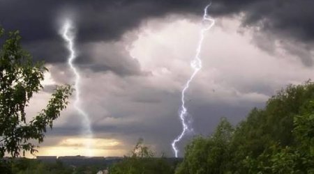 В горных районах Азербайджана прошли кратковременные дожди и грозы
