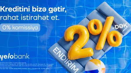 Kreditini Yelo-ya gətir, 2%-dək endirim qazan!