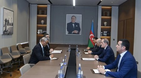 Ceyhun Bayramov ÜGT-nin baş katibi ilə görüşüb