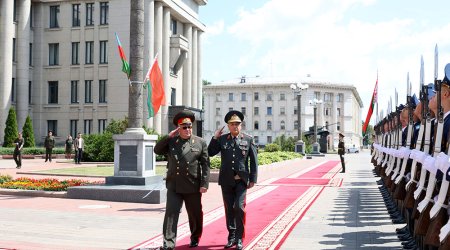 Azərbaycan Ordusunun Baş Qərargah rəisi Belarusda rəsmi səfərdədir
