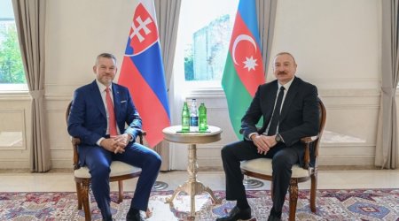President Ilham Aliyev held one-on-one meeting with President of Slovakia in Shusha