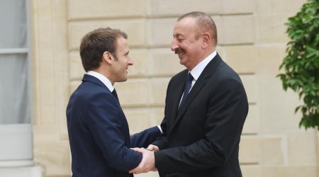 Prezident İlham Əliyev Fransa Prezidenti Emmanuel Makronu təbrik edib