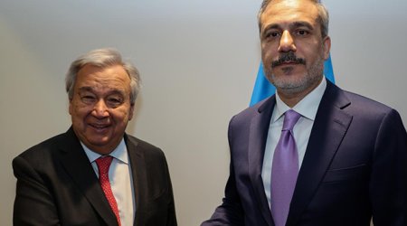 Hakan Fidan BMT Baş katibi ilə regional məsələləri müzakirə edib