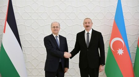 İlham Əliyev Fələstinin Baş nazirini qəbul edib