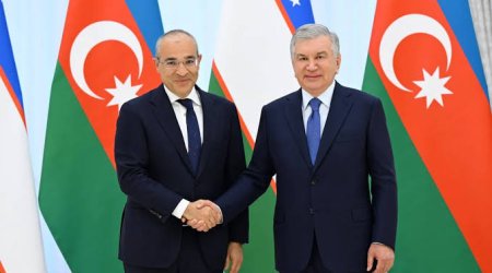 Mikayıl Cabbarov Özbəkistan Prezidenti ilə görüşüb