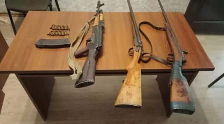 Ötən gün qanunsuz saxlanılan 14 tüfəng aşkarlanıb