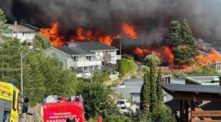Более 100 домов сгорели в Норвегии - пожар продолжает распространяться