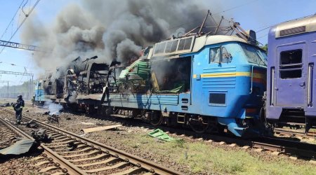 Россия атаковала пассажирский поезд в Запорожской области Украины