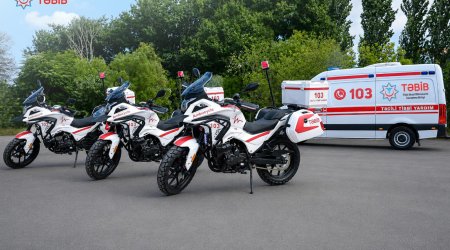 TƏBİB Bakıda motosikletlə təcili tibbi yardım xidmətinə başlayıb