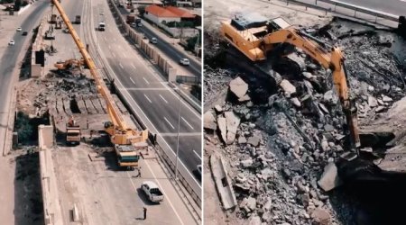 В Гобустане приступили к демонтажу еще одного автомобильного моста