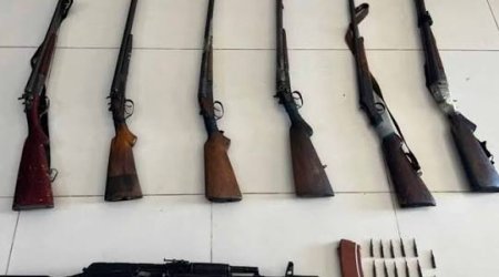 DİN: iki gündə 4 avtomat və 3 tüfəng aşkarlanaraq götürülüb