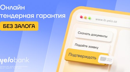 Оформляйте тендерную гарантию без залога в Yelo Интернет-банкинге