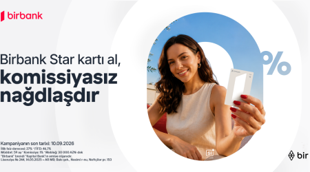 Birbank Starkartını indi sifariş edin, nağdlaşdırmanı komissiyasız edin   