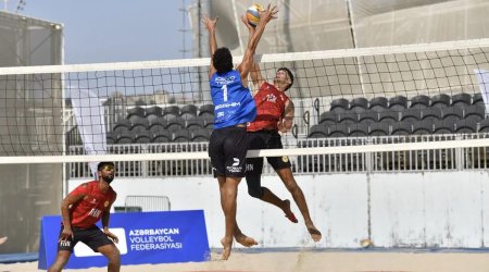 Çimərlik voleybolu üzrə ölkə çempionatında finalçılar müəyyənləşib