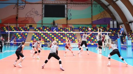 Qadın voleybolçulardan ibarət Azərbaycan millisi Bakıda iki yoxlama oyunu keçirib