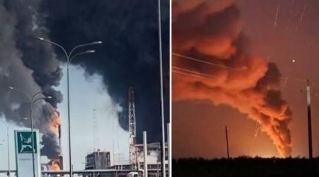 Ukrayna ordusu Rusiyadakı neft-kimya kompleksinə hücum edib