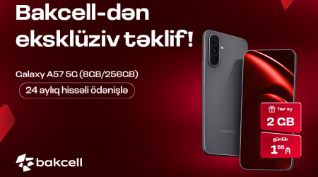 Bakcell Samsung Galaxy A57 5G üçün xüsusi kampaniyaya start verib