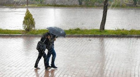 Bəzi yerlərdə leysan yağır, şimşək çaxır - faktiki hava