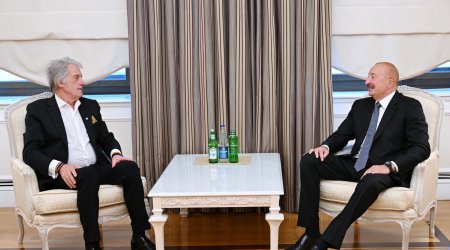 Ильхам Алиев встретился в Баку с Виктором Ющенко и