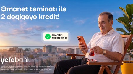 Cəmi iki dəqiqəyə əmanət təminatlı kredit!