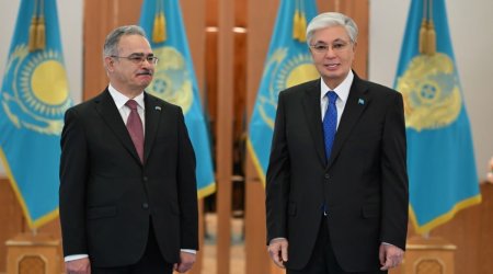 Azərbaycanın Qazaxıstandakı yeni səfiri etimadnaməsini Tokayevə təqdim edib