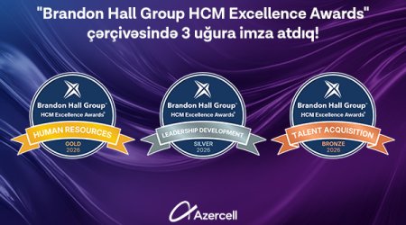Azercell &ldquo;Brandon Hall Group HCM Excellence Awards&rdquo;da üç mükafat qazanıb
