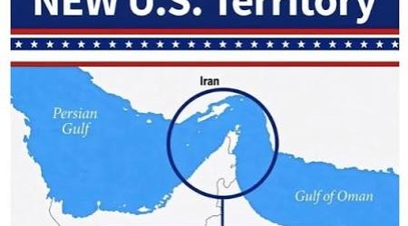 Tramp Hörmüz boğazını "ABŞ-nin yeni ərazisi" kimi göstərən xəritə paylaşıb