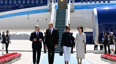 Şavkat Mirziyoyev İlham Əliyevin Özbəkistana səfəri ilə bağlı paylaşım edib