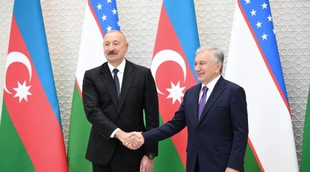 Şavkat Mirziyoyev "Heydər Əliyev" ordeni ilə təltif edilib