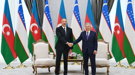 Daşkənddə Azərbaycan və Özbəkistan Prezidentlərinin təkbətək görüşü olub