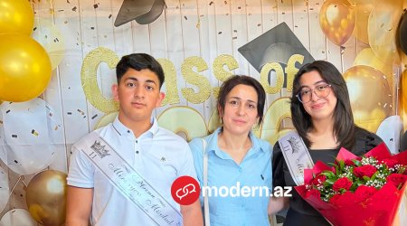 Ana və iki övladı eyni gündə tələbə oldu