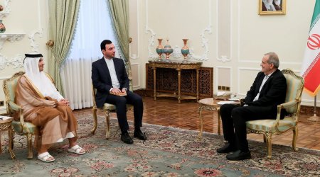 Премьер-министр Катара встретился с Масудом Пезешкианом