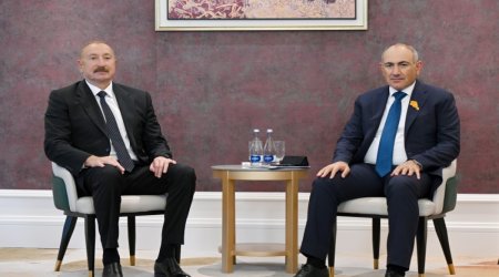 İlham Əliyev və Nikol Paşinyan arasında görüş keçirilir - yenilənib - video