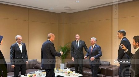 Azərbaycan, Türkiyə, Özbəkistan və İran prezidentləri Bişkekdə bir araya gəliblər