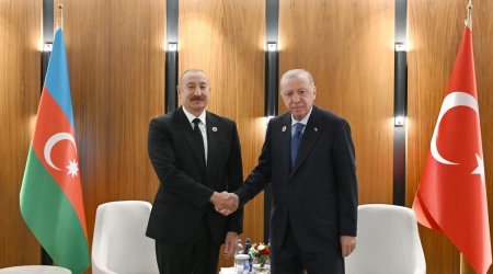 Bişkekdə İlham Əliyev və Rəcəb Tayyib Ərdoğan görüşüb
